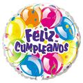 Loftus International 18 in. Feliz Cumpleanos Sparkling Balloons Q7-8175